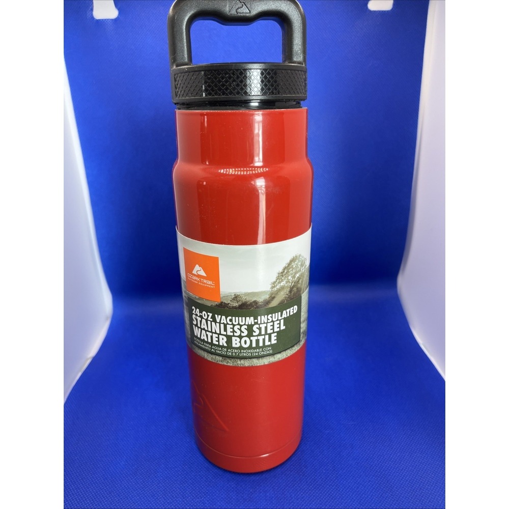 ozark trail 24 oz water bottle Stainless steel. RED